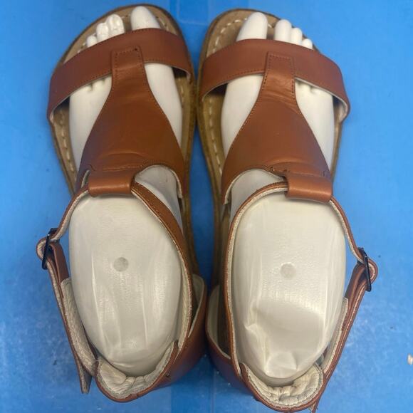 RARE Aintap Leather Turkish Strappy Sandals Flats Size 37 US 6.5 - Picture 5 of 11